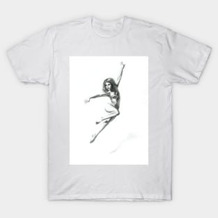 Leaping Lady Ballet Dancer T-Shirt